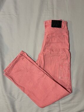 BDG Urban Outfitters High-Rise Pink Carpenter Jeans 100% Cotton size 24